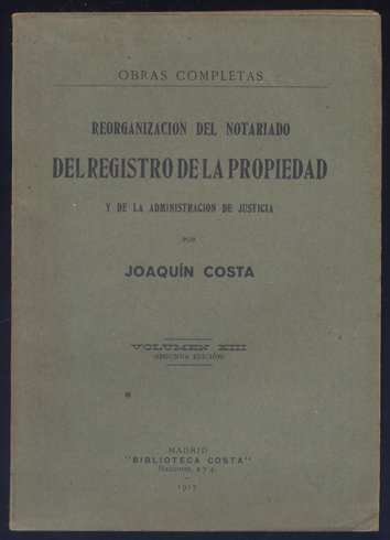 Reorganización del Notariado, del Registro de la Propiedad y de …