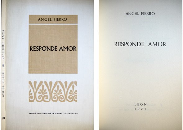 Responde amor. Poemas.