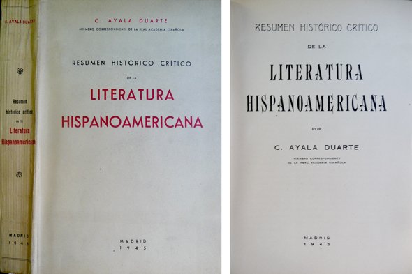 Resumen histórico - crítico de la Literatura Hispánoamericana.