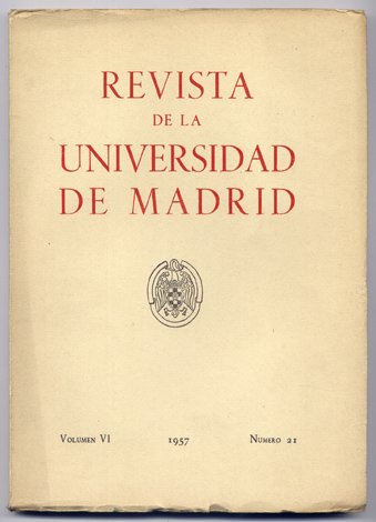 Revista de la Universidad de Madrid. Número 21. [Manuel Ballesteros …