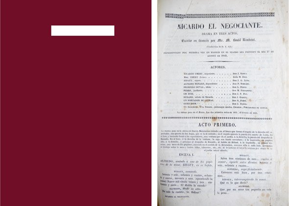 Ricardo el Negociante. Drama en tres actos. Traducción de Isidoro …