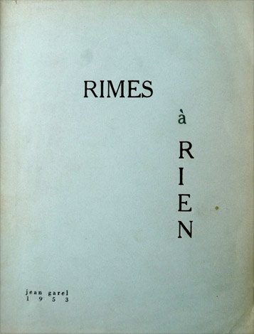 Rimes à rien.