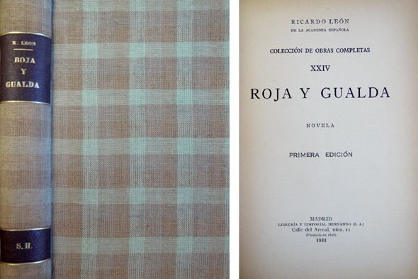 Roja y gualda. Novela.