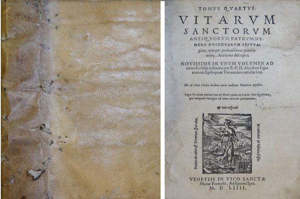 Sanctorum Priscorum Patrum Vitae Tomus Quartus.Vitarum Sanctorum Antiquorum patrum numero …