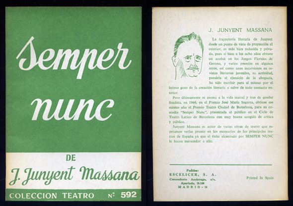 Semper nunc. (Siempre ahora). Leyenda dramática en seis cuadros.