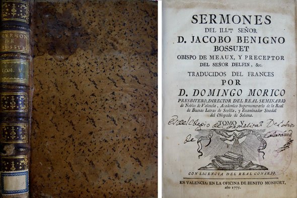 Sermones. Traducidos del francés por Don Domingo Morico. Tomo Quinto …