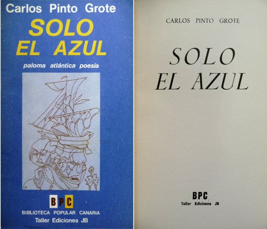 Sólo el azul. Poemas.