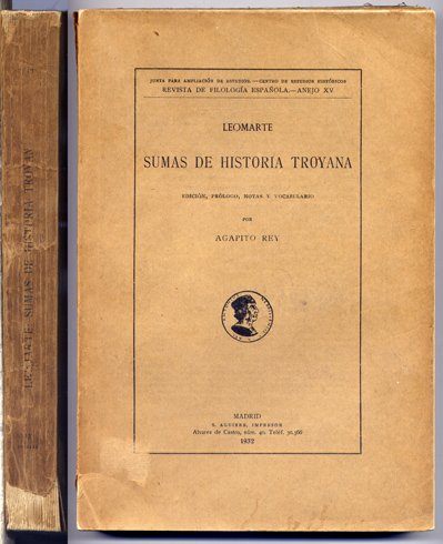 Sumas de Historia Troyana. Edición, prólogo, notas y vocabulario de …