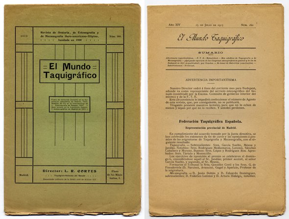 Taquigráfico (El). Revista de Oratoria, de Estenografía y de Mecanografía …