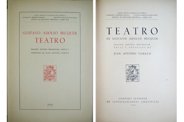 Teatro. Edición, estudio preliminar, notas y apéndices de Juan Antonio …