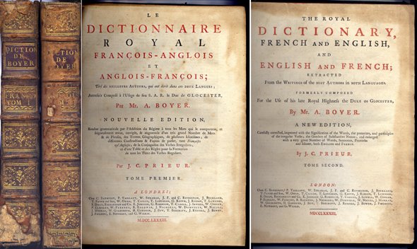 The Royal Dictionary. French and English & English and French. … | Immagine principale