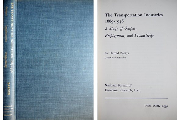 The Transportation Industries 1889-1946. A Study of Output Employment and …