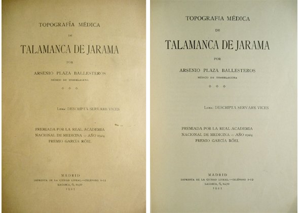 Topografía médica de Talamanca de Jarama.