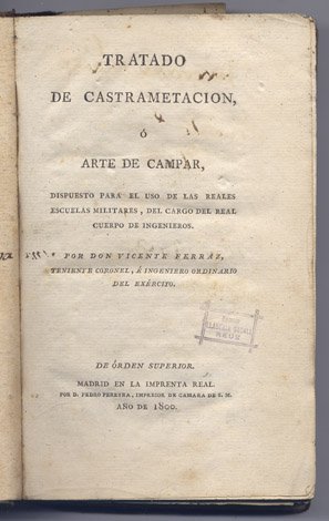 Tratado de Castramentacion ó Arte de Campar, dispuesto para el … | Immagine principale
