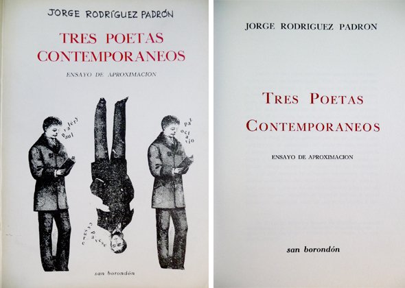 Tres poetas contemporáneos. [Paul Valery, Cesare Pavese, Octavio Paz]. Ensayo …