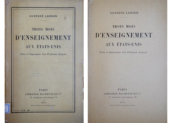 Trois mois d'enseignement aux Etats - Unis. Notes et Impressions …