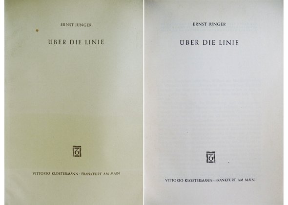 Über die Linie. [Das Ende des Nihilismus].