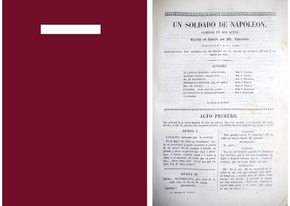 Un soldado de Napoleon. Comedia en dos actos. Traducción de …