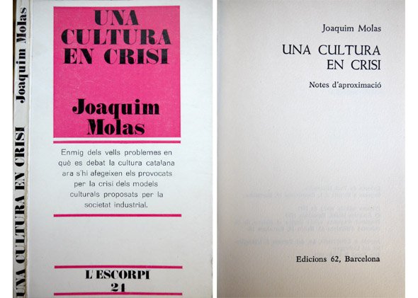 Una cultura en crisi. Notes d'aproximació.