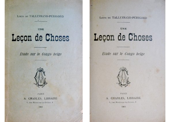 Una Leçon de Choses. Étude sur le Congo Belge.