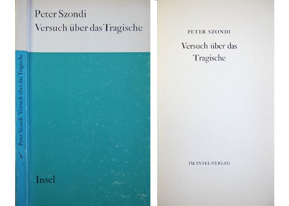 Versuch über das Tragische.