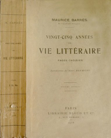 Vingt-cinq années de vie littéraire. Pages choisies. Introduction de Henri …