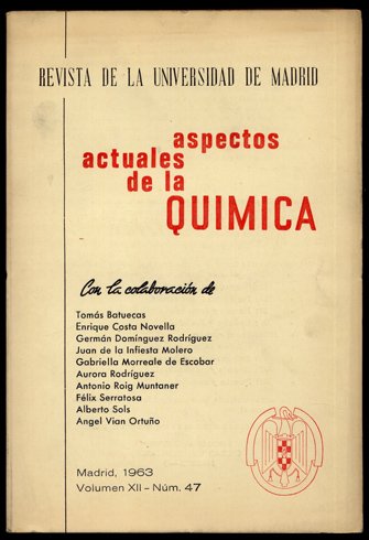 Volumen XII, Número 47: Aspectos actuales de la Química. (Textos …