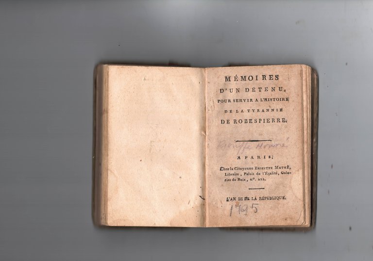 Almanach des gens de bien pour l'anne 1797 Unito:Memoires d'un …