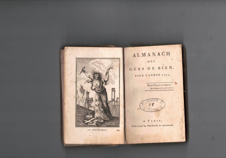 Almanach des gens de bien pour l'anne 1797 Unito:Memoires d'un …