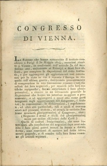 Congresso di Vienna | Immagine principale