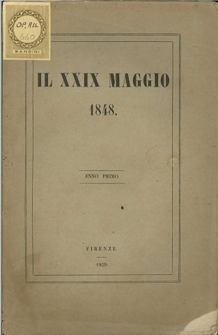 Il XXIX maggio 1848 | Immagine principale