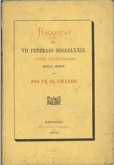Ricordo del VII Febbrajo MDCCCLXXIX | Immagine principale
