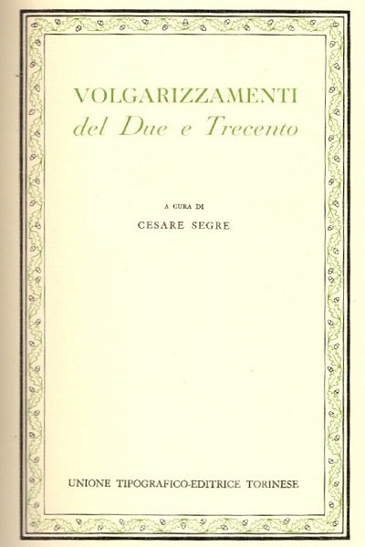 Volgarizzamenti del 200 e 300 | Immagine principale