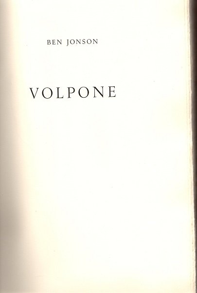Volpone | Immagine principale