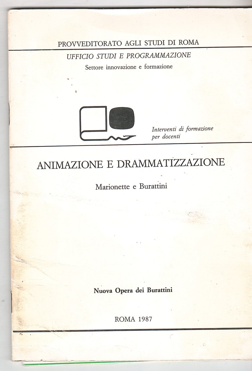 ANIMAZIONE E DRAMMATIZZAZIONE MARIONETTE E BURATTINI | Immagine principale