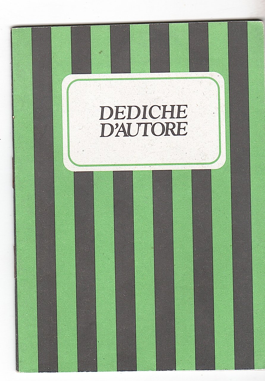 DEDICHE D'AUTORE