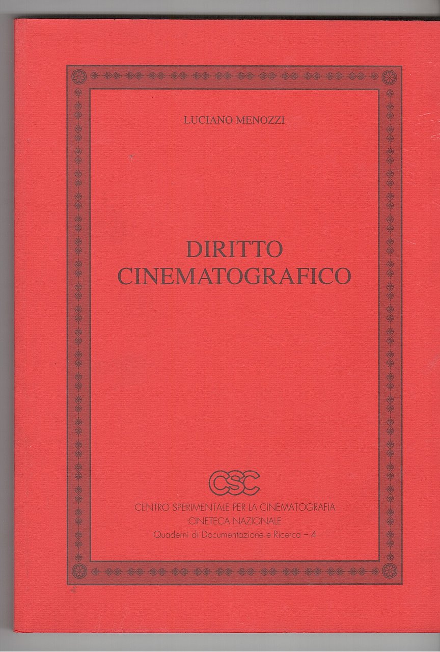 DIRITTO CINEMATOGRAFICO