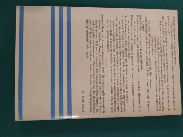 Teoria della persona e metapsicologia personalistica
