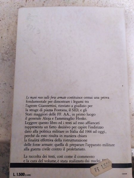 Le mani rosse sulle forze armate e altri scritti militari …