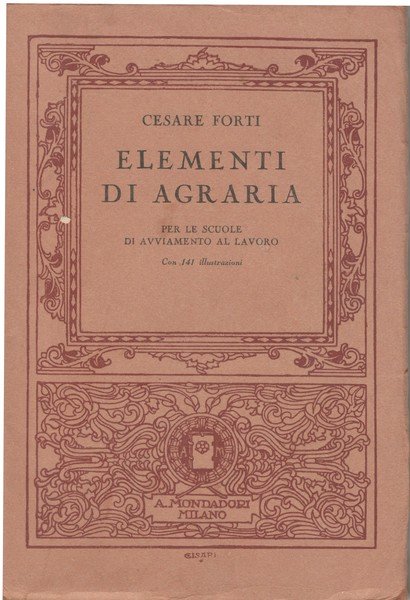 Elementi di agraria per le scuole di avviamento al lavoro