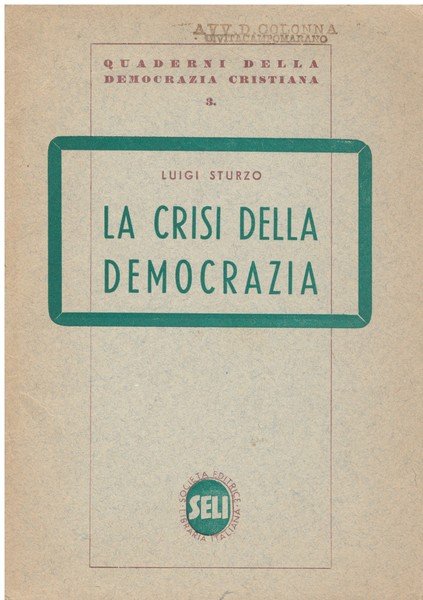 La crisi della democrazia