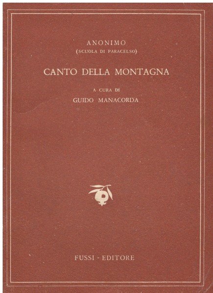 Canto della montagna A cura di Guido Manacorda