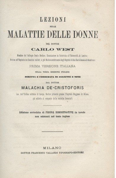 LEZIONI SULLE MALATTIE DELLE DONNE