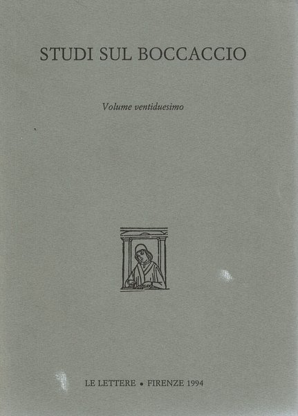 Studi Sul Boccaccio Volume ventiduesimo