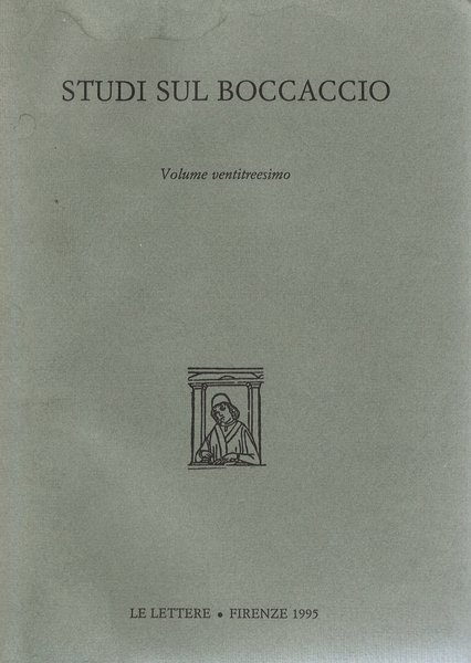 Studi Sul Boccaccio Volume ventitreesimo