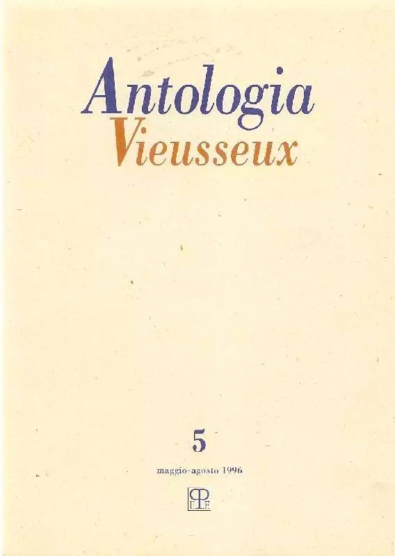 Antologia Vieusseux n. 5, maggio-agosto 1996