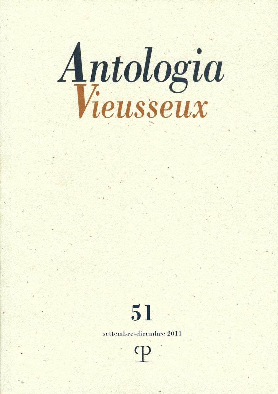 Antologia Vieusseux n. 51, settembre-dicembre 2011