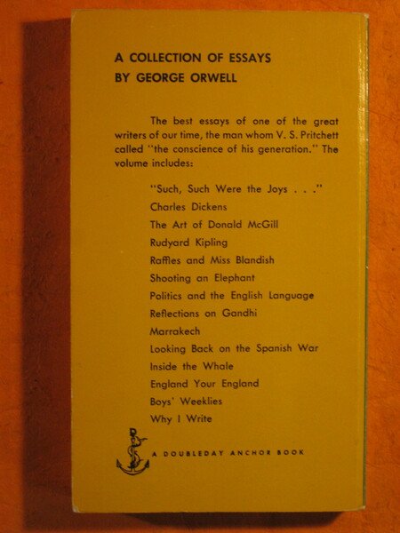 A Collection of Essays by George Orwell