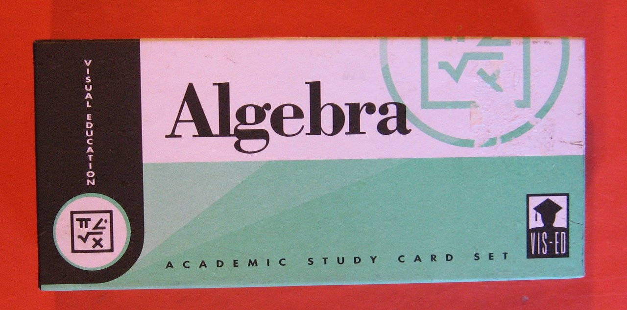 Algebra Academic Study Card Set