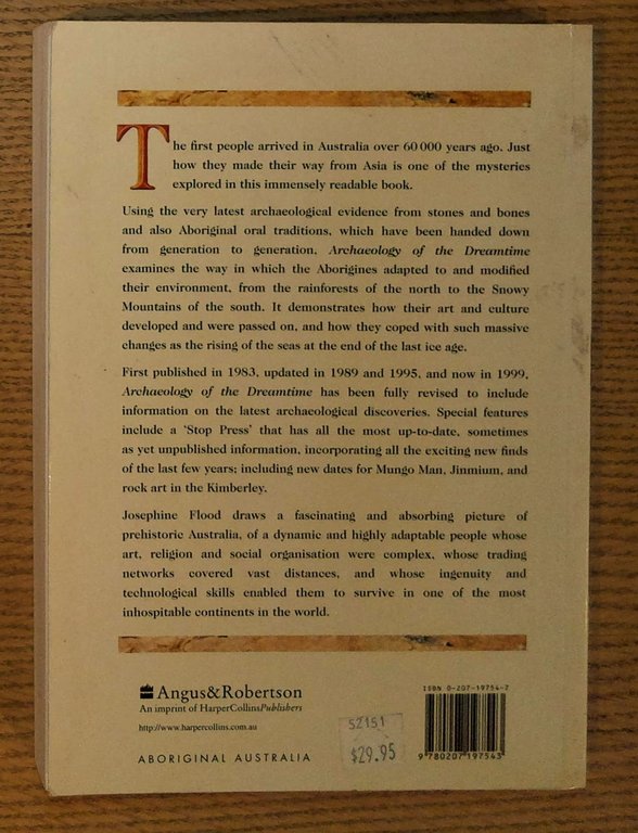 Archaeology of the Dreamtime: The Story of Prehistoric Australia and …